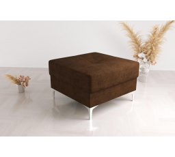 Taburet s kontajnerom 70 x 70 cm - hnedá