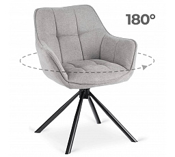 Otočná stolička PEONY 2 Sivá