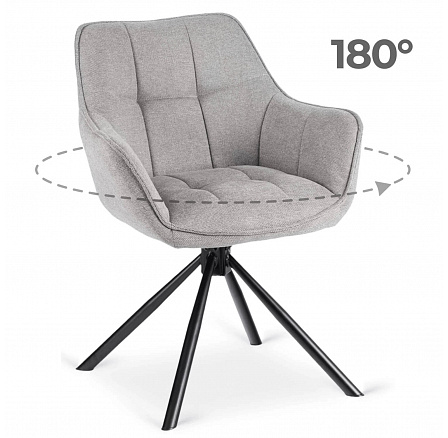 Otočná stolička PEONY 2 Sivá