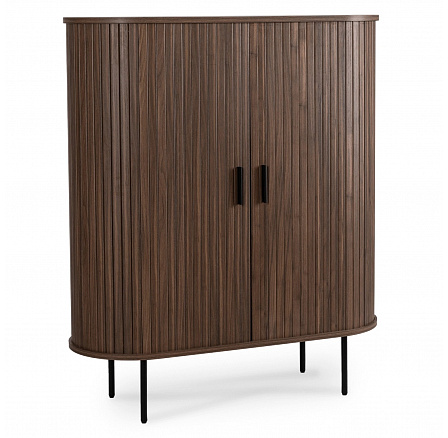 Komoda TRISH 100 cm Dvojdverová Posuvná Orech