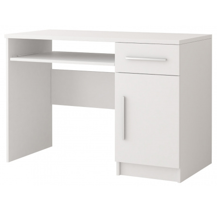 Písací stôl OMEGA I - 08, Biela/Biela