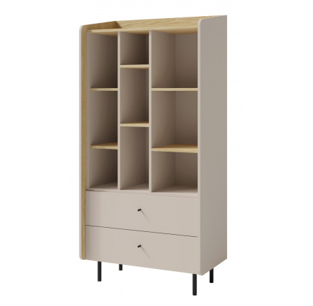 Polička ALESSIO AE 6, béžová/piesok/mastná