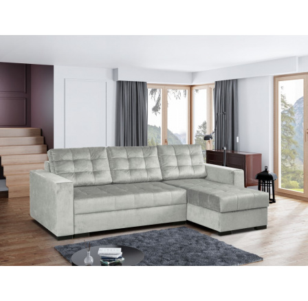 Rohová sedacia súprava Linda UNI svetlo šedá