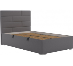 Posteľ Toriana 140x200, tmavo sivá