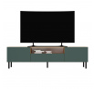 TV komoda KARIS 160-L, Dub artisan/zelená