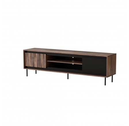 TV komoda SWING RTV-1, Orech/Čierna TV komoda SWING RTV-1, Orech/Čierna