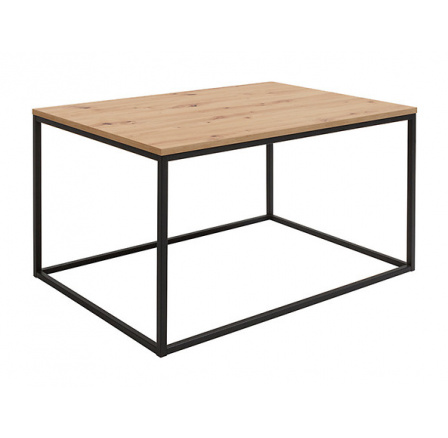 stôl AROZ LAW/100 dub artisan/čierny kovový rám