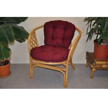 Ratanové kreslo Bahama honey burgundy