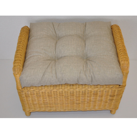 Vankúš na ratanovú stoličku Ear - tmavobéžová látka