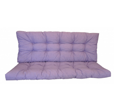 Vankúš na záhradnú hojdačku 120 cm - látka fialová