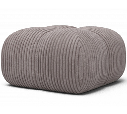 Čalúnený puf Covio, svetlosivý zamat Modullo 03 85x52