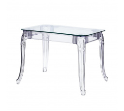Stôl Ghost 80x120cm transparentný