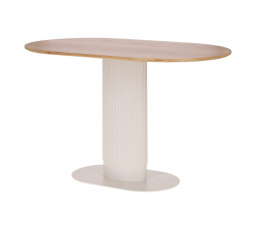 Stôl Maxim prírodný dubový/biely