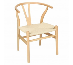 Krzesło Wicker Naturalne Naturalne inspi rowane Wishbone