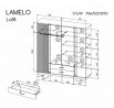 Systém "LAMELO" LA18 (skriňa 4D2S) - Farba: čierna