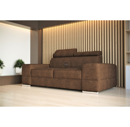 Sofa ROYAL II 225 cm - hnedá