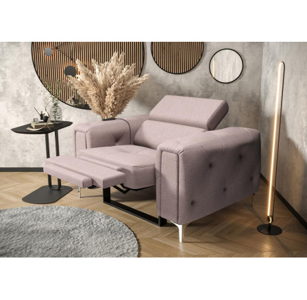 Kreslo ORION, relax 110 cm - ružová Kreslo ORION, relax 110 cm - ružová
