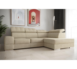 Rohová sedacia súprava ROYAL I 260×185 - pravá, béžová