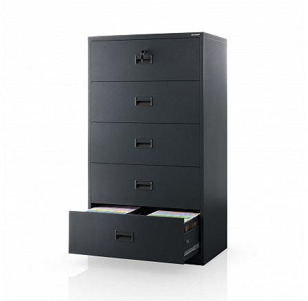 Kovová kartotéková skriňa antracitová: SARAN XL V5, 900 x 1620 x 600 mm Kovová kartotéková skriňa antracitová: SARAN XL V5, 900 x 1620 x 600 mm
