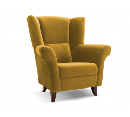 Kreslo KENT Žlté, látka Bluvel 68