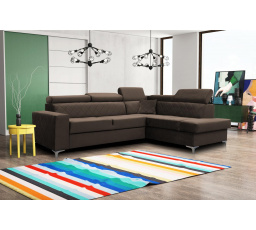 Rohová sedacia súprava Silk P hnedá