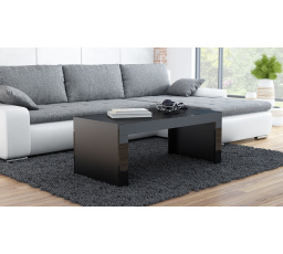 Konferenčný stolík TESS, čierna/čierna lamelo