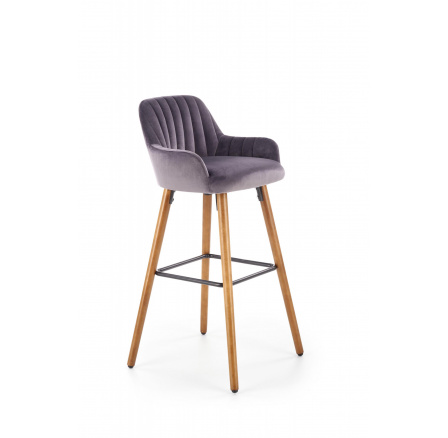 Barová stolička H93, sivá