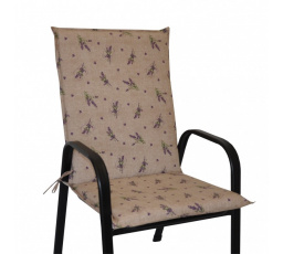 Vankúš na kreslo z kovu UNI taho - látka levanduľová