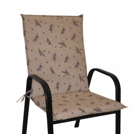 Vankúš na kreslo z kovu UNI taho - látka levanduľová