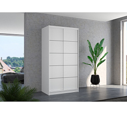 Posuvná skriňa RIVA 100 Biela+Biela