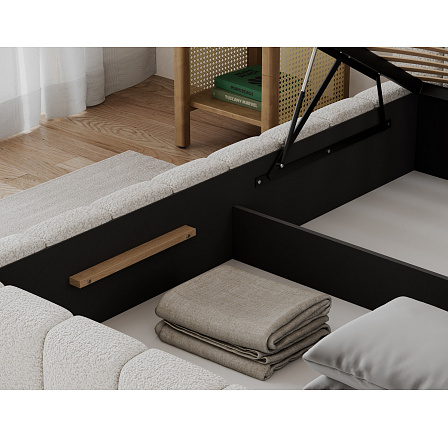 Bed Lamica 180x200 + metal frame/ gas lift / bedding box Royal 01 Not applicable 2