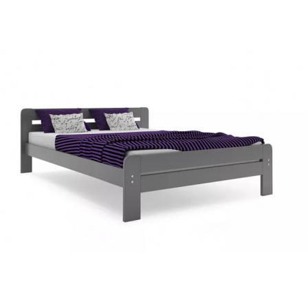 Posteľ DALLAS bez matraca, 120x200 cm, Grafit