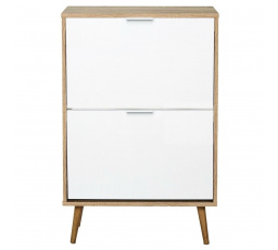 Skrinka na topánky Sabana biela/prírodná