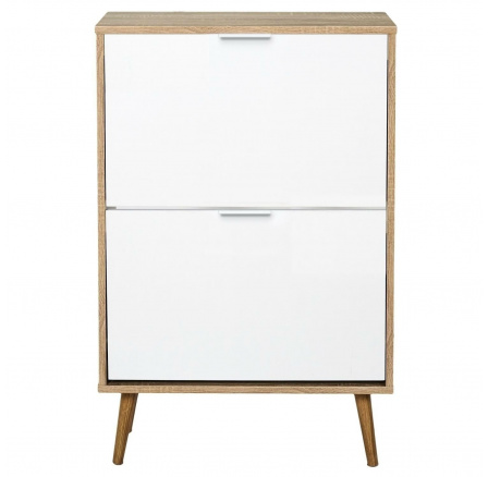 Skrinka na topánky Sabana biela/prírodná