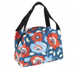 Termotaška na obed Flower modro-oranžová
