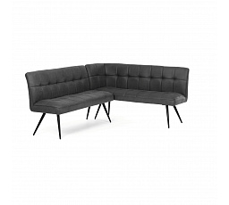 Jídelní lavice, šedá, látka vintage, DCL-D1950 GREY3