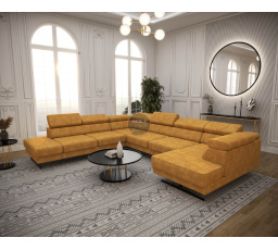 Rohová sedacia súprava EMPORIO MAX II 300X350X180 - voliteľný odtieň, ľavá
