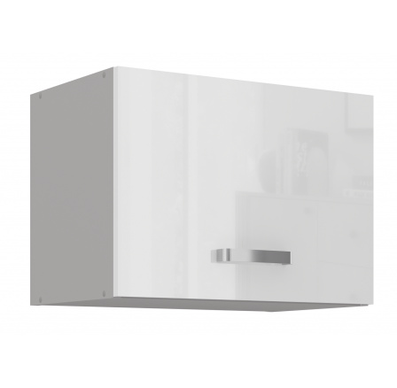 Horní skřínka BIANCA - 50 GU-36 1F, Šedá / Bílý lesk Horní skřínka BIANCA - 50 GU-36 1F, Šedá / Bílý lesk