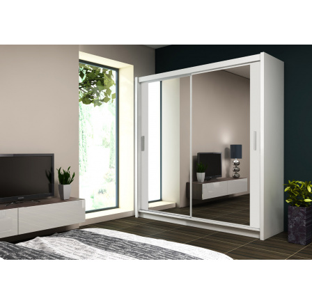 Šatníková skriňa PARIS 120, biela