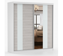 Šatní skriňa MULTI 32 - 203 cm, Biela/Kathult