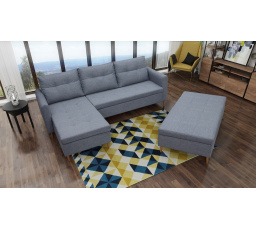 Rohová sedacia súprava Areon L+taburet Inari 100