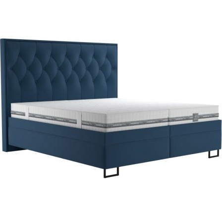 Posteľ Kristin 180x200, tmavomodrá