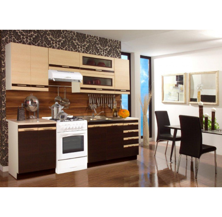 Kuchyňa Lungomacchiato wenge/mliečny dub