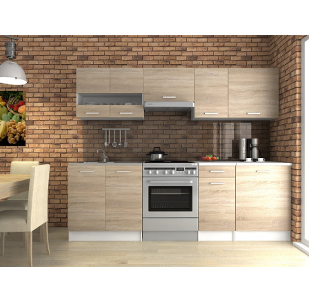 Kuchynská linka Luigi III 240/180 dub sonoma