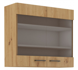 Kuchynská horná skrinka MOLLY 80 GS 72 2F, Dub artisan