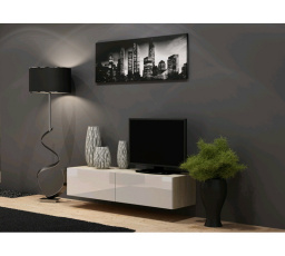 TV komoda VIGO 140 - sonoma-biela