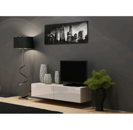 TV komoda VIGO 140 - sonoma-biela
