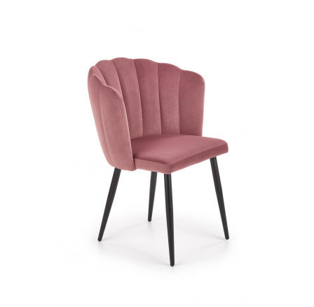 Jedálenská stolička K386, ružový velvet