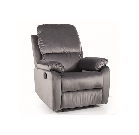 Polohovateľné kreslo SPENCER 1 VELVET, sivá Bluvel 14