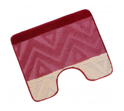 Predložka pred WC 60x50cm Chevron burgundy